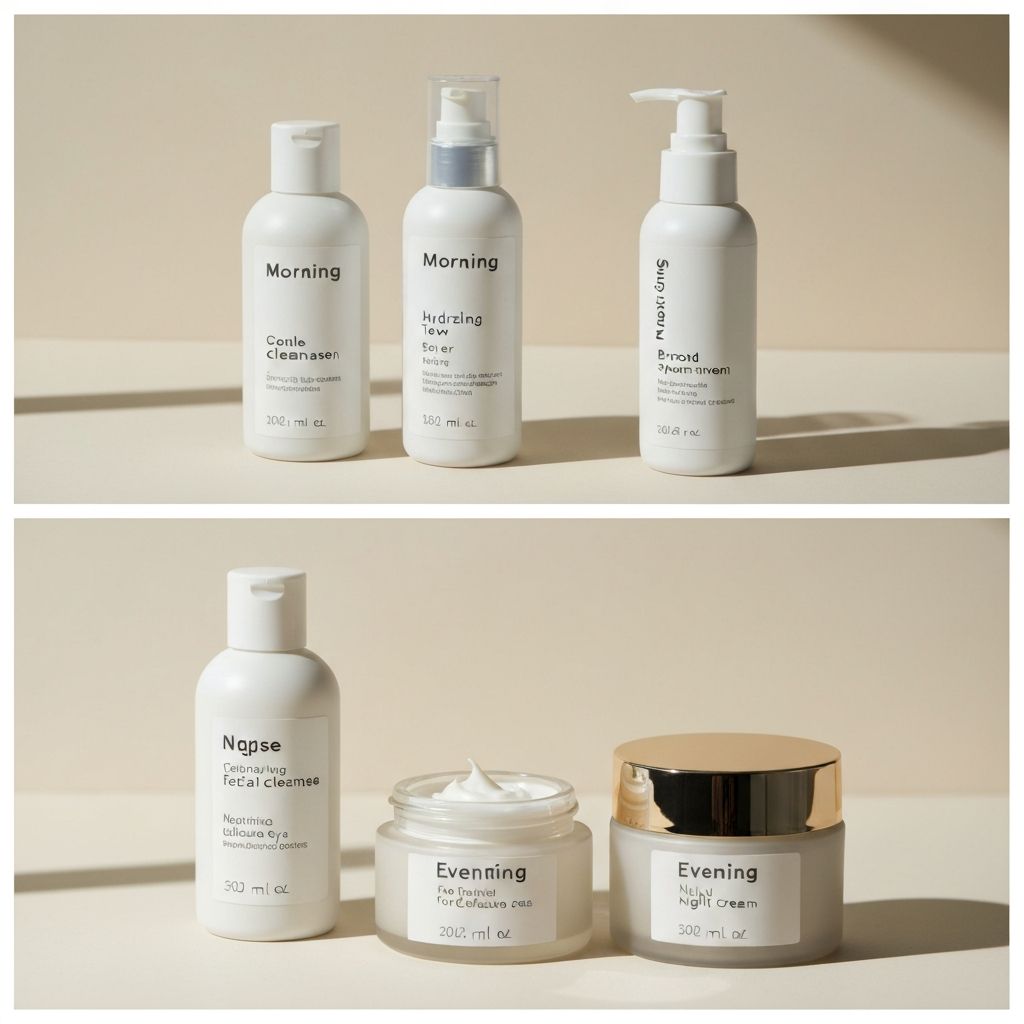 Cuidado facial matutino y nocturno